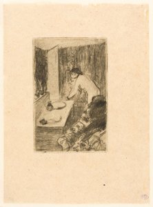 Den lille garderoben av Edgar Degas