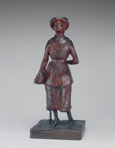 Skolepikekvinnen som går i gaten, ca. 18801881. av Edgar Degas