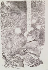 Hundens sang, 1876-77 av Edgar Degas