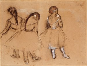 Tre dansere av Edgar Degas