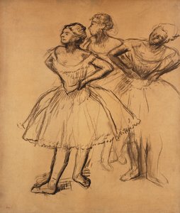 Tre dansere; tre dansere, av Edgar Degas