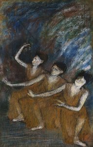 Tre dansere, ca. 1895-98 av Edgar Degas