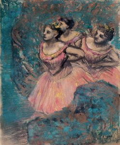 Three Dancers in Red par Degas, Edgar (1834-1917) av Edgar Degas