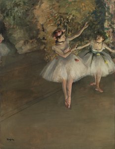 To dansere på en scene, ca. 1874 av Edgar Degas