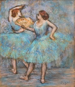 To dansere. Omkring 1905. Pastell på papp. av Edgar Degas