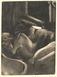 Kvinne som leser Liseuse, ca. 1885. av Edgar Degas