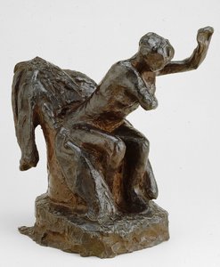 Kvinne sitter i en lenestol, modellert ca. 1903 støpt 191921. av Edgar Degas