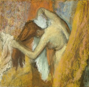 Kvinne på toalettet hennes av Edgar Degas