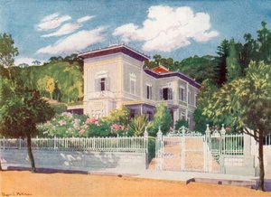Residence til Mr. Joseph Walker, Petropolis (fargemedlemmer) av Edgar L. Pattison