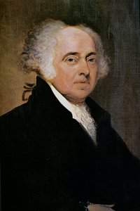 President John Adams (1735-1826) (fargelitografi) av Edgar Parker