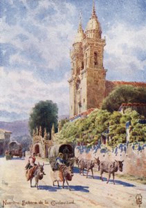 Nord-Spania: Vår Frue av slaveri (farge litho) av Edgar T. A. Wigram