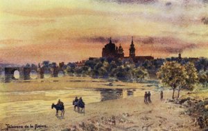 Nord-Spania: Fra bredden av Tejo (fargemedlemmer) av Edgar T. A. Wigram