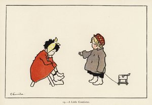 En liten trøster (farge litho) av Edith Farmiloe