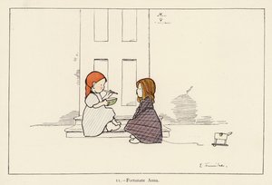 Fortunate Anna (farge litho) av Edith Farmiloe