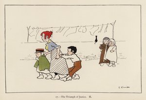 The Triumph of Justice II (farge litho) av Edith Farmiloe