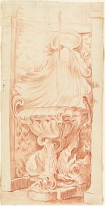 Design for Fountain in Niche av Edmé Bouchardon