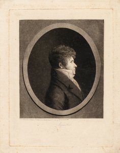 Portrett av dirigenten og komponisten Gaspare Spontini 1774-1851.