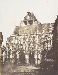 Louviers katedral, generell utsikt, 1852-54. av Edmond Bacot