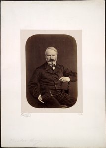 Portrett av Victor Hugo på Guernsey av Edmond Bacot