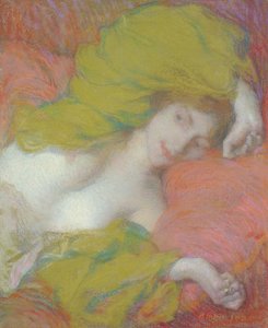 Lediggang, ca. 1895 (pastell på papir) av Edmond François Aman Jean