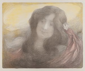 Jente med langt hår, ca. 1898. av Edmond François Aman Jean