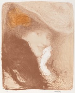 La Rieuse: Madame Albert Besnard, 1897. av Edmond François Aman Jean