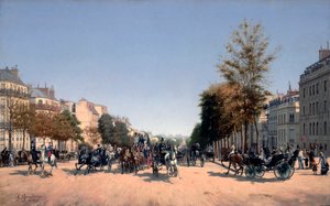Utsikt over Champs-Elysees fra Place de l