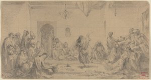 Interiør med danser av Edmond Hédouin