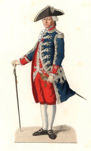 Charles Gravier, greve av Vergennes (1719-1787), i uniform som kaptein for vaktene ved kongens dør, Frankrike