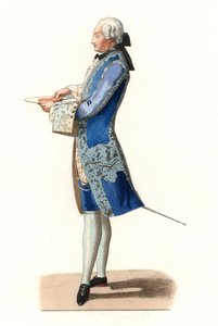 Charles Rosalie de Rohan Chabot (1740-1813), greve av Jarnac, etter et maleri fra 1777 av Olivier - Litografi fra en illustrasjon av Edmond Lechevallier-Chevignard (1825-1902), fra "Costumes historiques des 16e av Edmond Lechevallier Chevignard