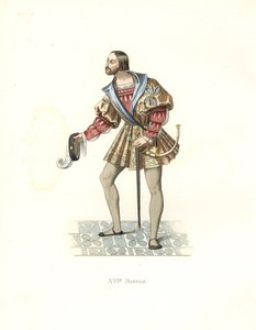 Hofmann til Frans I (1494-1547) av Edmond Lechevallier Chevignard