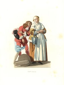 nederlandsk bourgeois og side av Edmond Lechevallier Chevignard