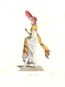 Fasjonabel kvinne Wonderful, Frankrike av Edmond Lechevallier Chevignard
