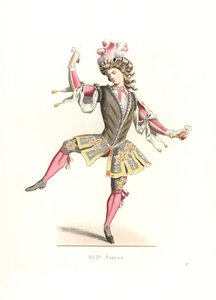 Fransk mann i ballettdrakt av Edmond Lechevallier Chevignard