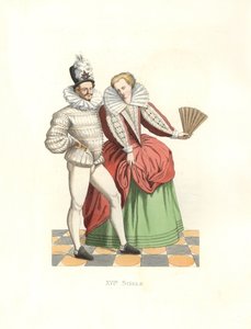 Franske adelsmenn ved hoffet til Henrik III (1574-1589) av Edmond Lechevallier Chevignard