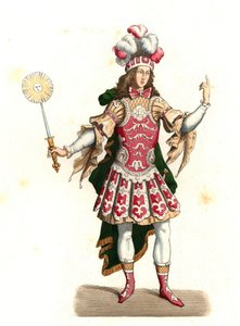 Louis XIV av Frankrike, solkongen (1638-1715), i dansedrakt