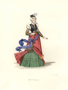 Sveitsisk dame av Edmond Lechevallier Chevignard