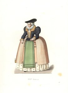 Kvinne fra Alsace av Edmond Lechevallier Chevignard
