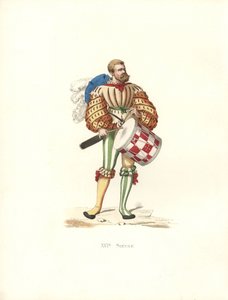 Tysk militærtrommeslager av Edmond Lechevallier Chevignard