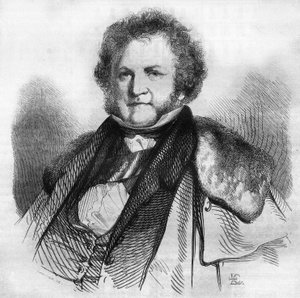 Portrett av Jean Jacques Sellon (1782-1839), sveitsisk filantrop, pasifist og politiker, tilhenger av avskaffelse av slaveri og dødsstraff. Gravering av Chevignard i "" Le Magasin Picturesque"" av Edmond Lechevallier Chevignard