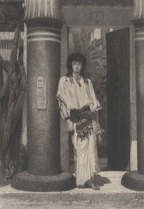 Egyptisk ved inngangen til hans bolig, fra L