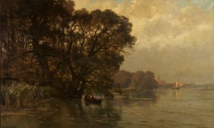 Schelde nær Wetteren (Belgia) av Edmond de Schampheleer