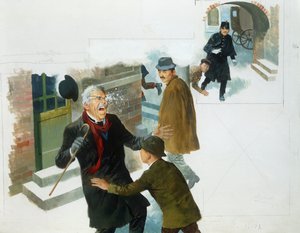 En snøball, fra Heart, av Edmondo De Amicis, tegning
