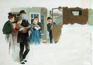 En ulykke, fra hjertet, av Edmondo De Amicis, tegning