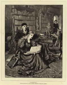 Romola (gravering) av Edmund Blair (after) Leighton