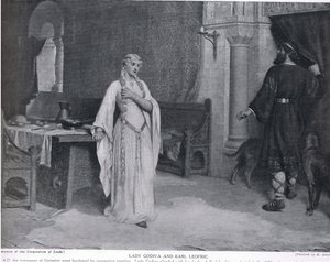 Lady Godiva og Earl Leofric, illustrasjon fra 
