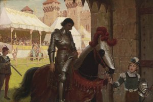 Overvunnet, 1884 av Edmund Blair Leighton