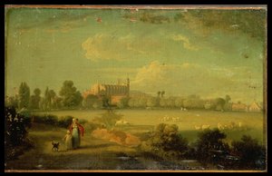 Utsikt over Eton fra spillefeltene av Edmund Bristow