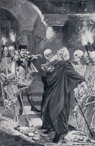 Illustrasjon for Goethes Faust av Edmund Bruning