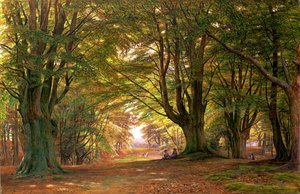 Leker i bøkeskogen, 1876 (wc)
